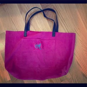 BWT Mark & Graham Suede Monogram “A” Tote